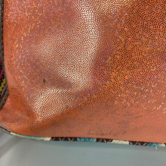 CONSUELA MEDIUM PEACH, TEAL CROSSBODY BAG WITH SNAKE PRINT - Picture 6 of 16